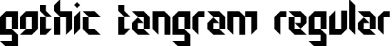 Gothic Tangram Regular font - Gothic Tangram.ttf