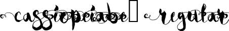 CassiopeiaBE1 Regular font - CassiopeiaBE1.ttf