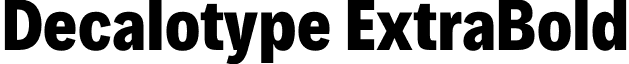 Decalotype ExtraBold font - Decalotype-ExtraBold.otf