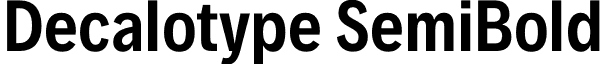 Decalotype SemiBold font - Decalotype-SemiBold.otf
