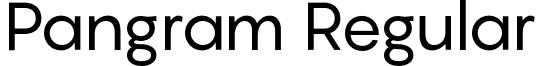 Pangram Regular font - Pangram-Regular.otf
