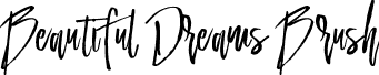 Beautiful Dreams Brush font - Beautiful Dreams Brush.ttf