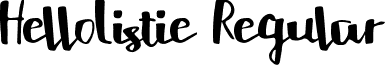 HelloListie Regular font - HelloListie.ttf