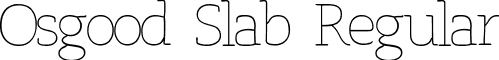 Osgood Slab Regular font - OsgoodSlab-Regular.ttf