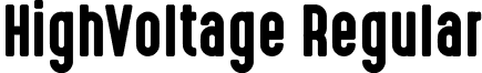 HighVoltage Regular font - HighVoltage.ttf