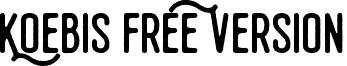 Koebis Free Version font - Koebis - Free.otf