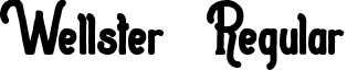 Wellster Regular font - Wellster.ttf