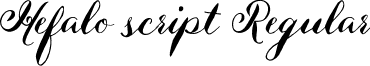 Hefalo script Regular font - Hefalo Script .ttf