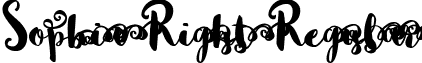 Sophia Right Regular font - Sophia Right.ttf