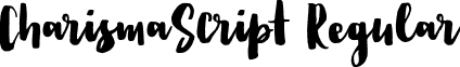 CharismaScript Regular font - CharismaScript.otf