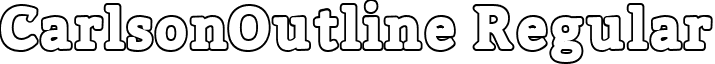 CarlsonOutline Regular font - CarlsonOutline.ttf