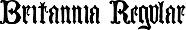 Britannia Regular font - Britannia.otf