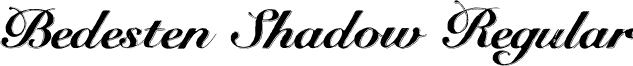 Bedesten Shadow Regular font - BedestenShadow-Regular.otf