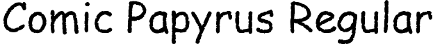 Comic Papyrus Regular font - Comic Papyrus.ttf