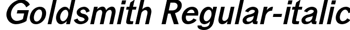Goldsmith Regular-italic font - Goldsmith Regular Italic.otf