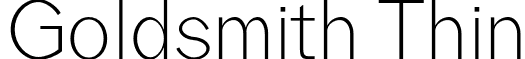 Goldsmith Thin font - Goldsmith Thin.otf