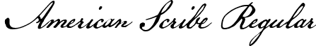 American Scribe Regular font - AmericanScribe.ttf