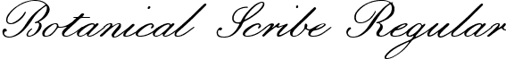 Botanical Scribe Regular font - BotanicalScribe.ttf