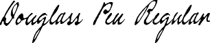 Douglass Pen Regular font - DouglassPen.ttf