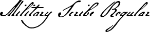 Military Scribe Regular font - MilitaryScribe.ttf