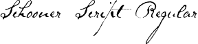 Schooner Script Regular font - SchoonerScript.ttf
