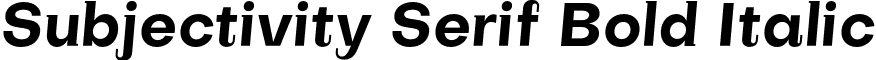 Subjectivity Serif Bold Italic font - subjectivity.serif-boldslanted.otf