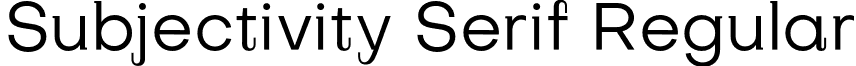 Subjectivity Serif Regular font - subjectivity.serif-regular.otf