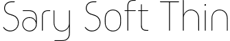 Sary Soft Thin font - sary-soft.soft-thin.otf