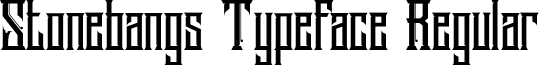 Stonebangs Typeface Regular font - Stonebangs Typeface.ttf