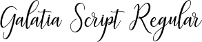 Galatia Script Regular font - galatia.otf