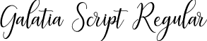 Galatia Script Regular font - galatia.ttf