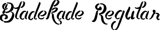 Bladekade Regular font - Bladekade.otf