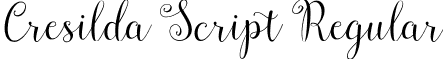 Cresilda Script Regular font - Cresilda Script.ttf