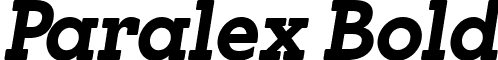 Paralex Bold font - Paralex Bold Italic.ttf