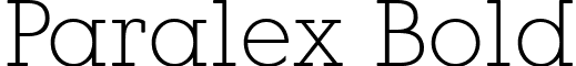 Paralex Bold font - Paralex Thin.ttf