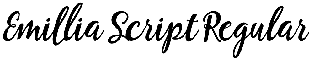 Emillia Script Regular font - Emillia.otf