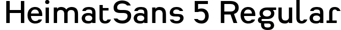 HeimatSans 5 Regular font - Heimat Sans SemiBold.ttf