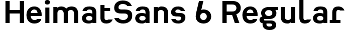 HeimatSans 6 Regular font - Heimat Sans Bold.ttf