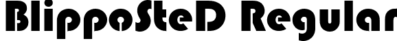 BlippoSteD Regular font - Blippo Stencil D.ttf