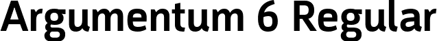 Argumentum 6 Regular font - Argumentum Medium.ttf