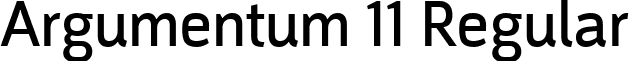 Argumentum 11 Regular font - Argumentum.ttf