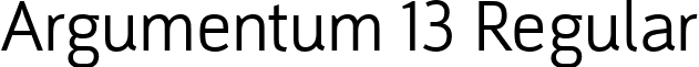 Argumentum 13 Regular font - Argumentum Light.ttf