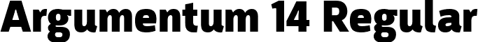 Argumentum 14 Regular font - Argumentum Black.ttf