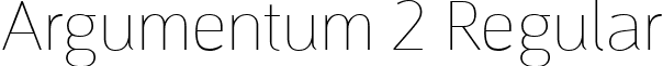 Argumentum 2 Regular font - Argumentum Thin.ttf