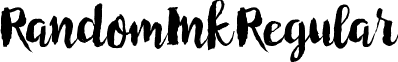 RandomInk Regular font - RandomInk.ttf