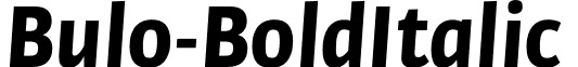 Bulo-BoldItalic & font - Bulo Bold Italic.otf
