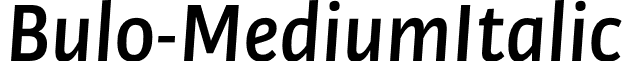 Bulo-MediumItalic & font - Bulo Medium Italic.otf