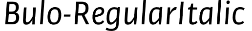 Bulo-RegularItalic & font - Bulo Regular Italic.otf