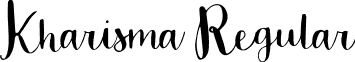 Kharisma Regular font - Kharisma-Regular.otf