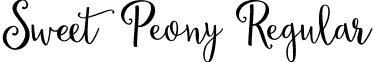 Sweet Peony Regular font - Sweet_Peony.otf